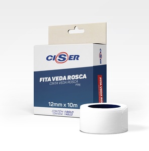 FITA VEDA ROSCA 12MM X 10M (60 PÇ) 12MM X 10M