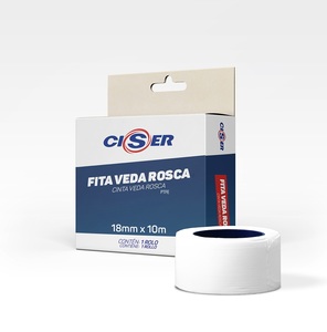 FITA VEDA ROSCA 18MM X 10M (60 PÇ) 18MM X 10M
