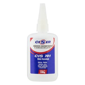 ADESIVO INSTANTANEO CIS 701 100G MEDIA VISCOSIDADE