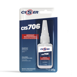 ADESIVO INSTANTANEO CIS 706 100G BAIXA VISCOSIDADE
