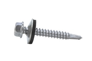 PARAFUSO SEXT.FLANGEADO P.BROCA N.3 C/ ARRUELA MET/EPDM N.12X1.1/2 POLIDO