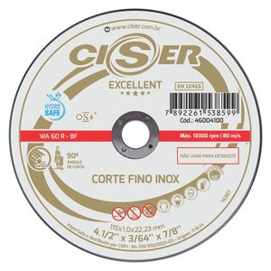 DISCO CORTE INOX CISER EXCELLENT 180X1,9X22,2 POLIDO