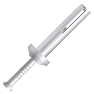 CHUMBADOR AC GOLPE DE METAL 1/4 X 1 ZINCADO BRANCO