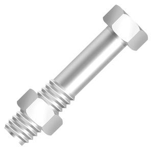 PARAFUSO SEXTAVADO UNF PS COM PORCA PS 5/16 X 1.1/2 ZINCADO BRANCO